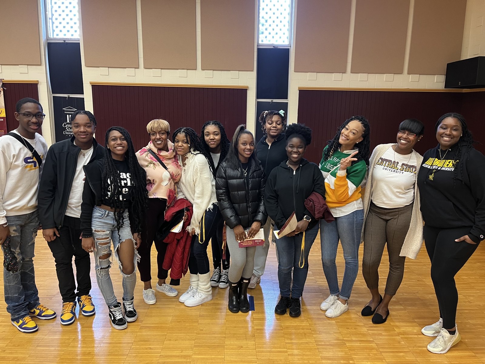 Black College Club students at a program event